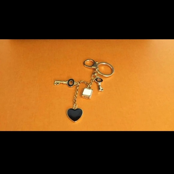 ❤️Set of skinny twilly+lock/keys charm keychain❤️ - Picture 2 of 9